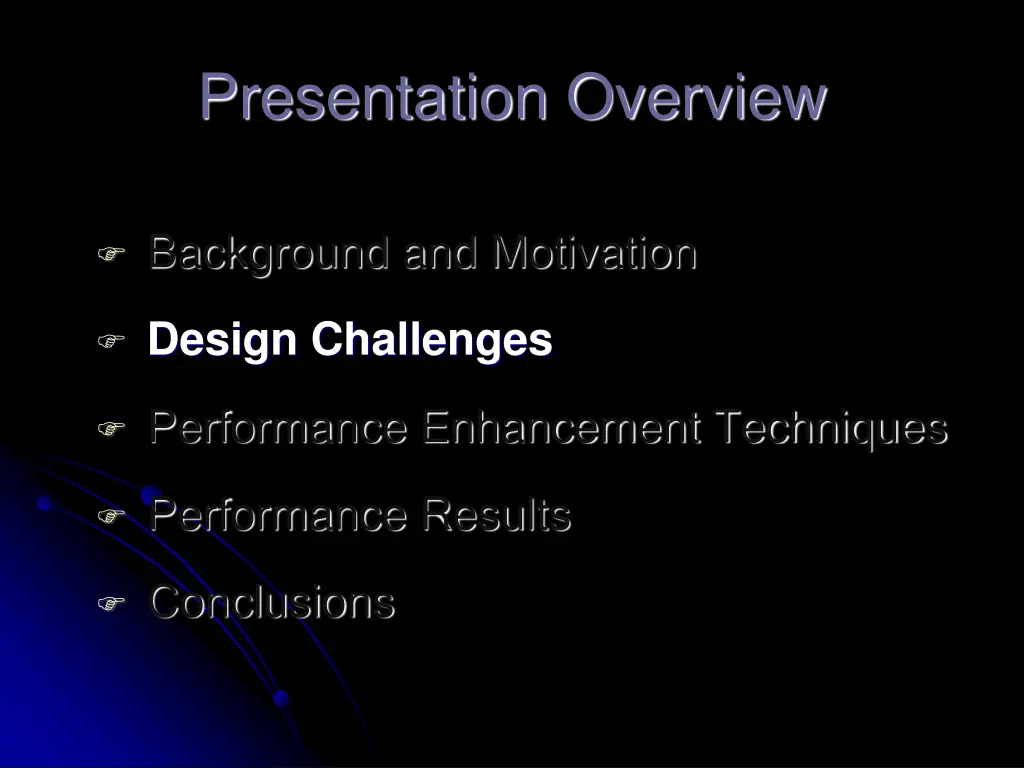 presentation overview 1