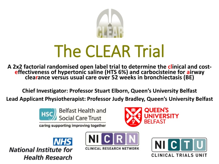 the clear the clear trial a 2x2 factorial