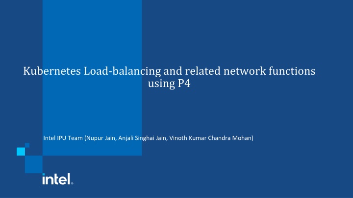 kubernetes load balancing and related network