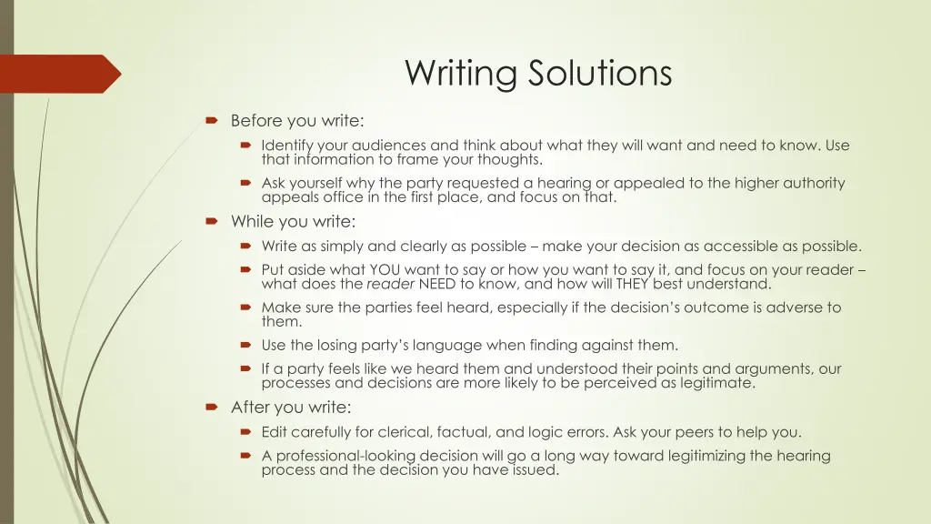 writing solutions 1