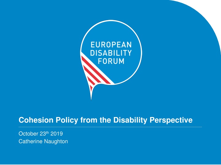 cohesion policy from the disability perspective