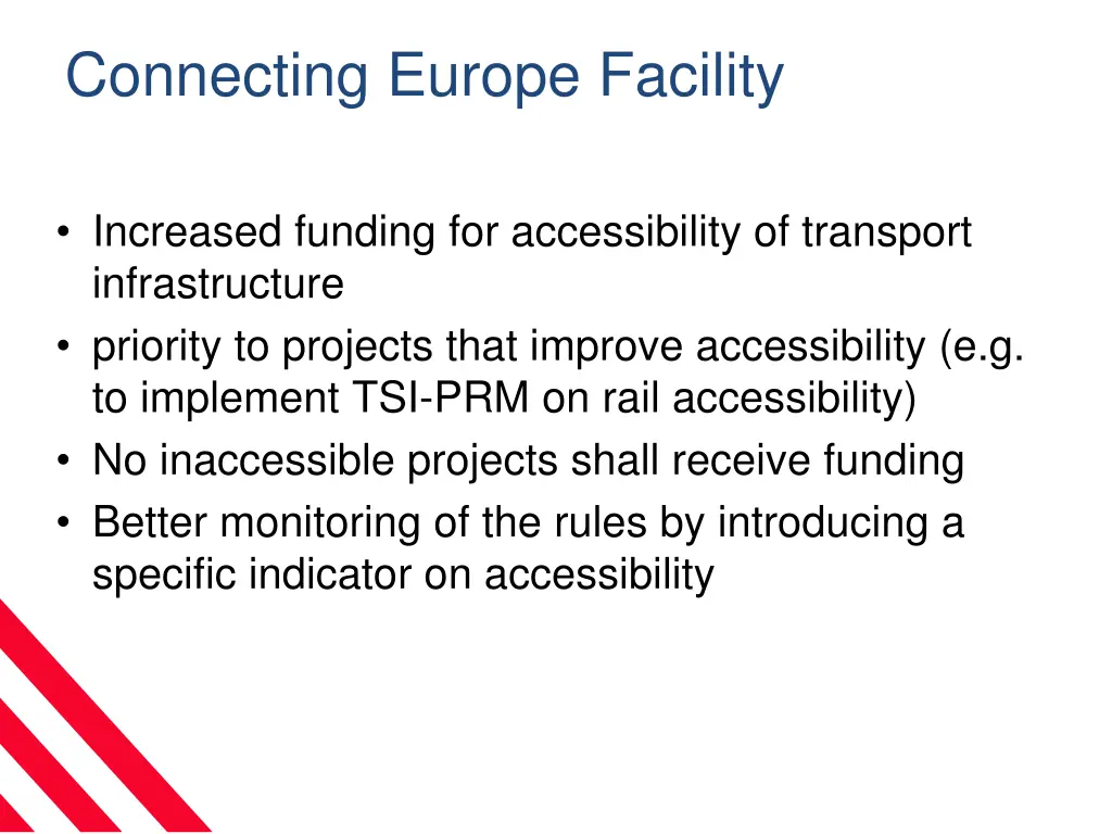 connecting europe facility