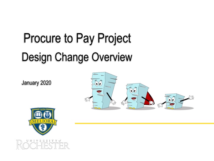 procure to pay project design change overview