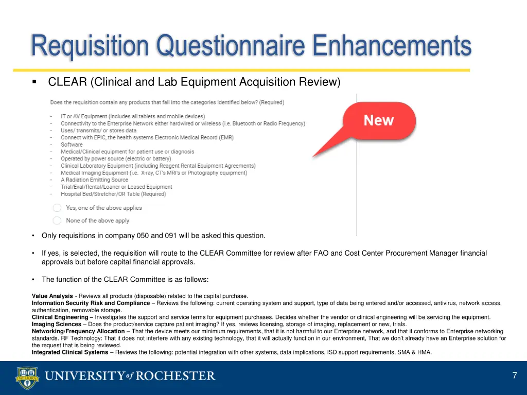 requisition questionnaire enhancements 1