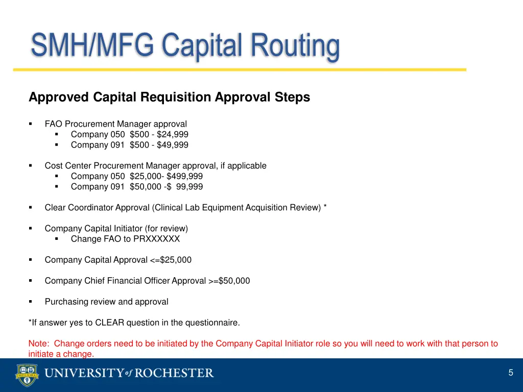 smh mfg capital routing 1