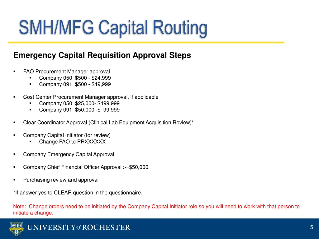 smh mfg capital routing 2