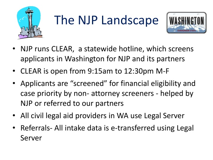 the njp landscape