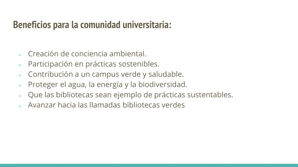 beneficios para la comunidad universitaria