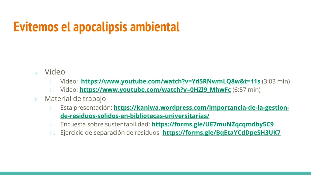 evitemos el apocalipsis ambiental