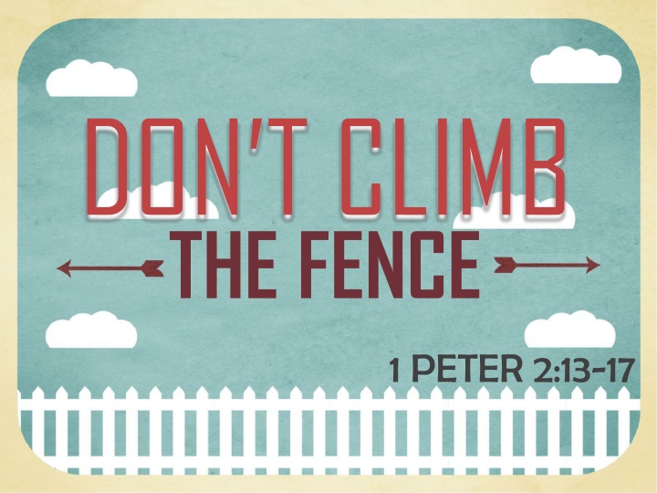 don t climb the fence