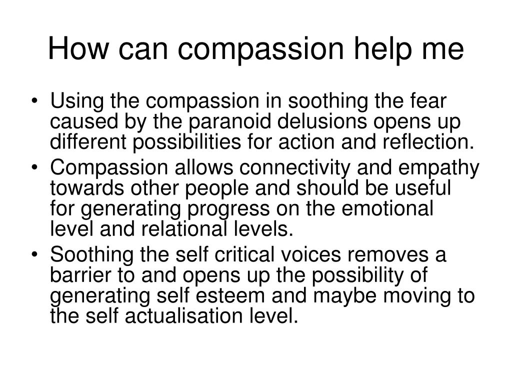 how can compassion help me