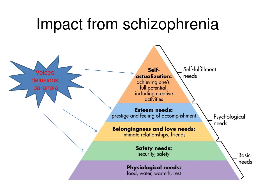 impact from schizophrenia