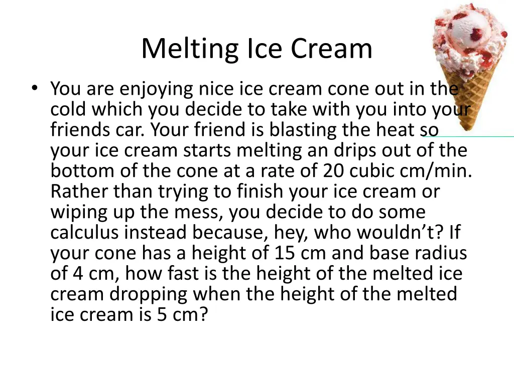 melting ice cream you are enjoying nice ice cream