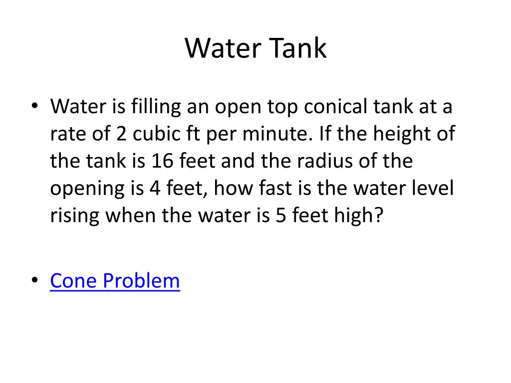 water tank