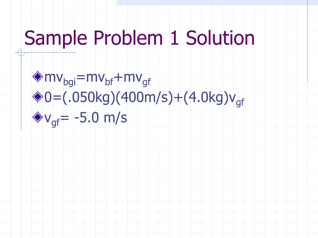 sample problem 1 solution