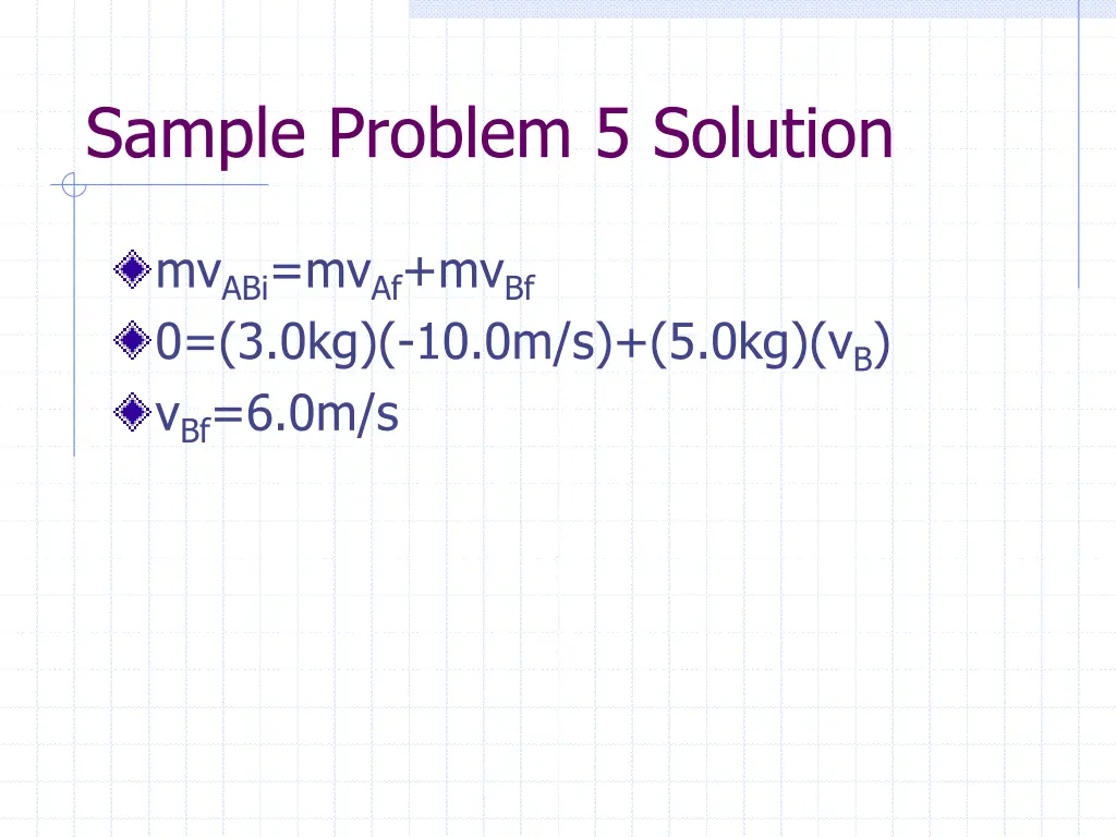 sample problem 5 solution