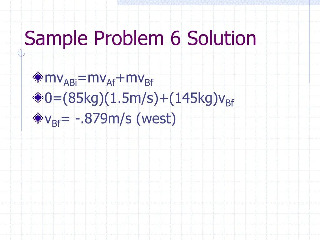 sample problem 6 solution