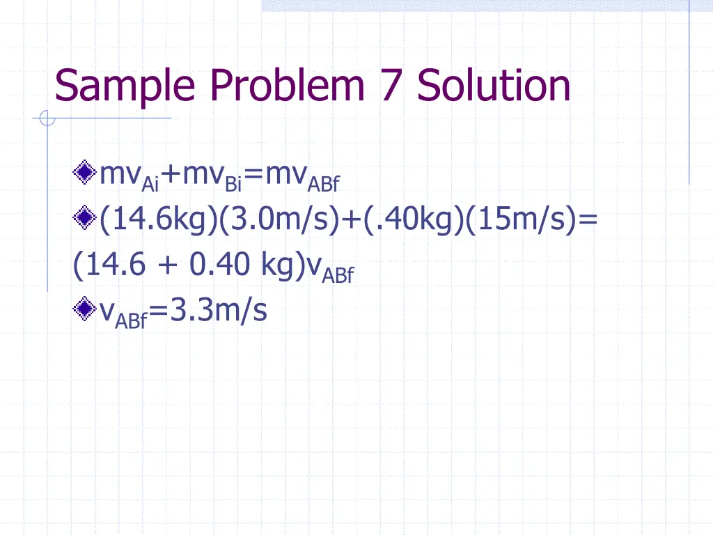 sample problem 7 solution