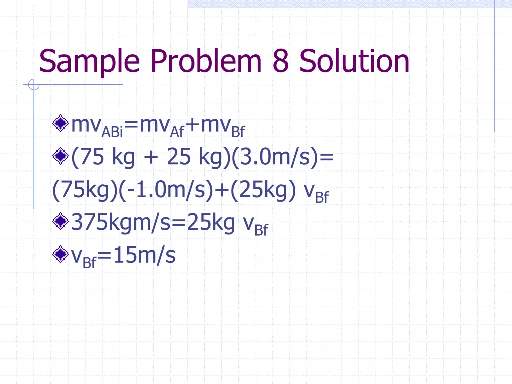 sample problem 8 solution