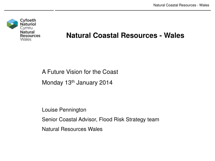 natural coastal resources wales