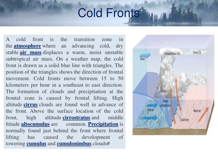 cold fronts