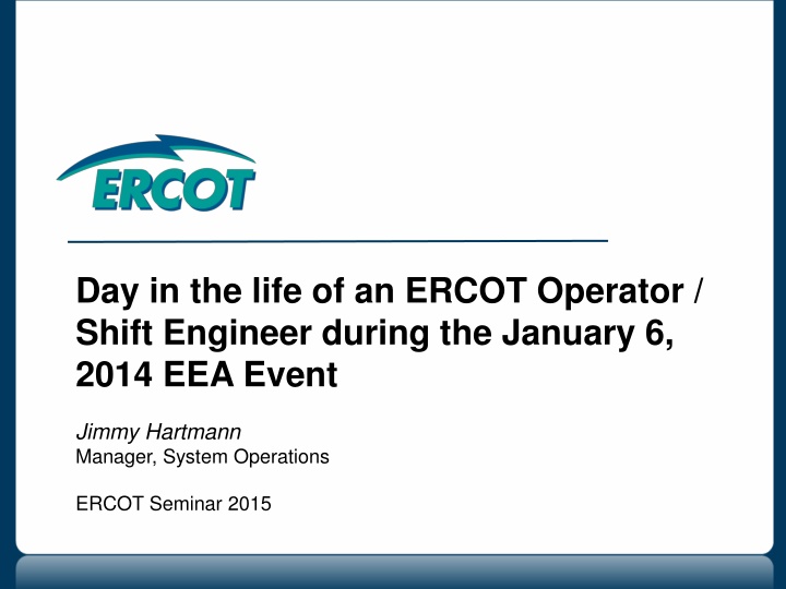 day in the life of an ercot operator shift