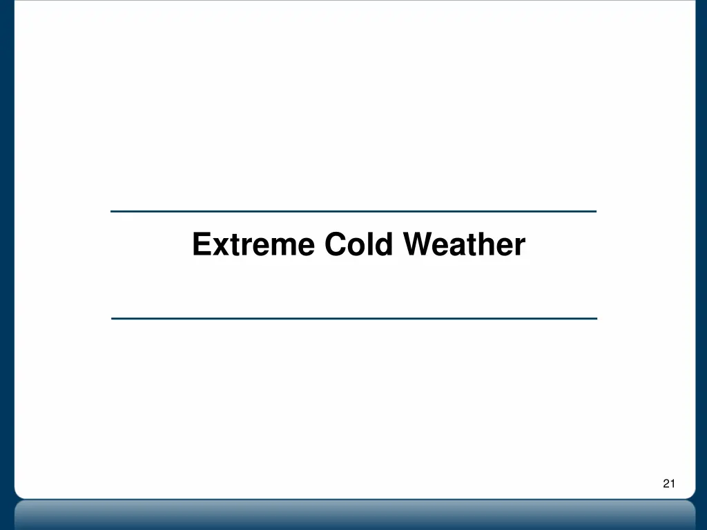 extreme cold weather