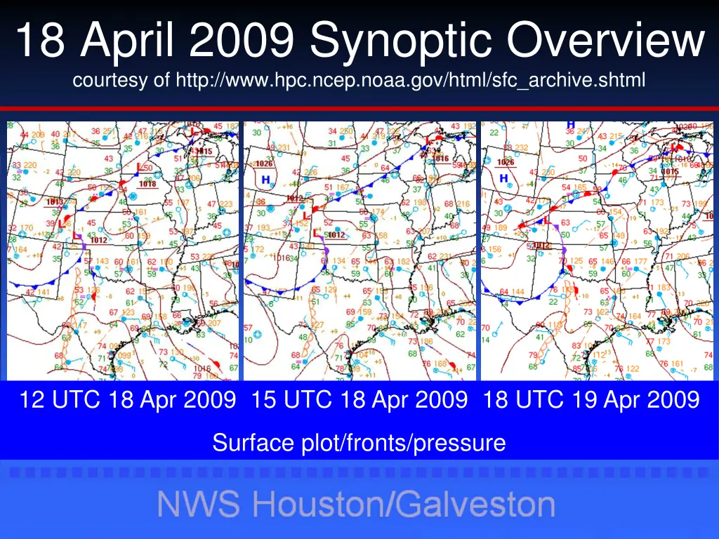 18 april 2009 synoptic overview courtesy of http 3