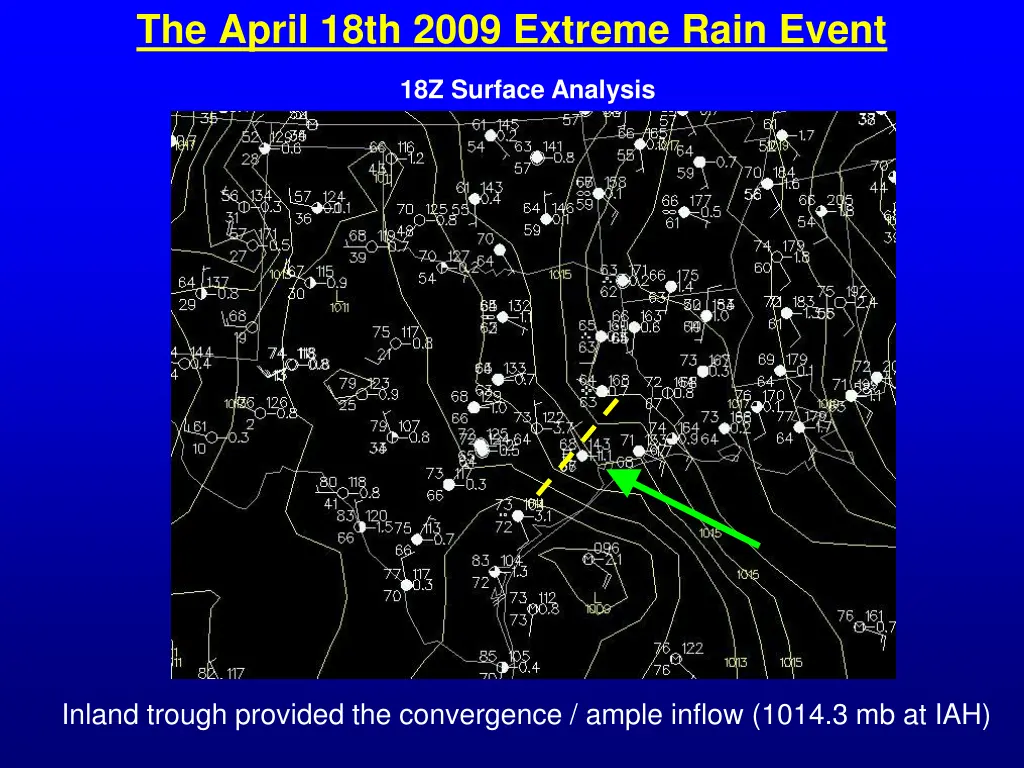 the april 18th 2009 extreme rain event