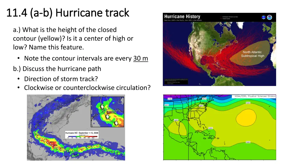 11 4 a 11 4 a b hurricane track b hurricane track