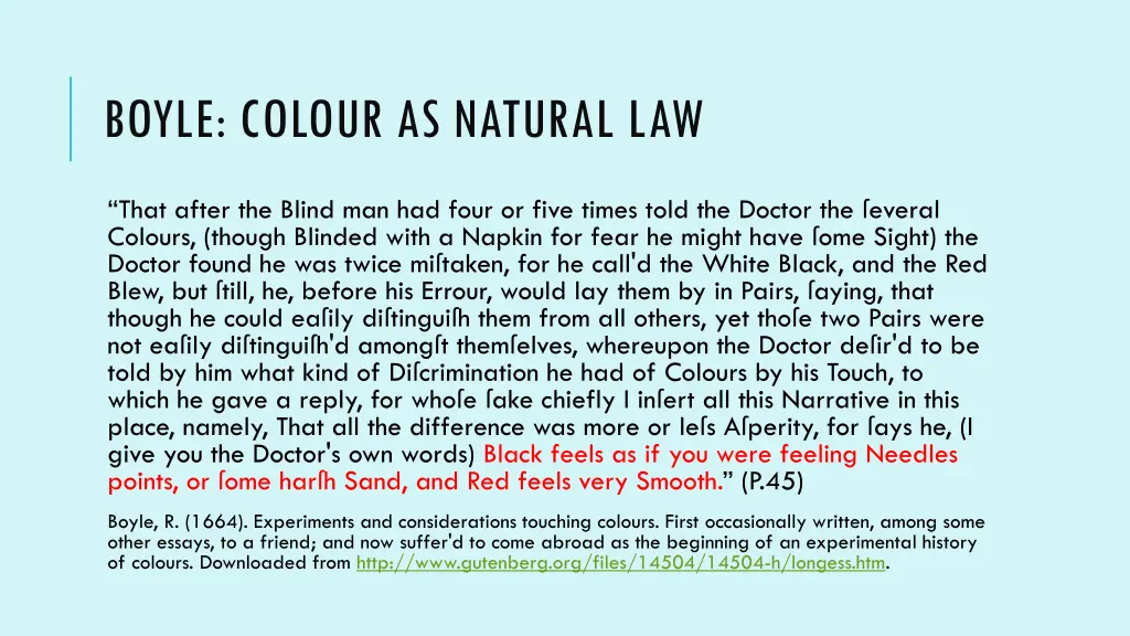 boyle colour as natural law