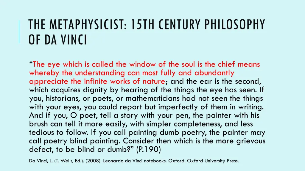 the metaphysicist 15th century philosophy