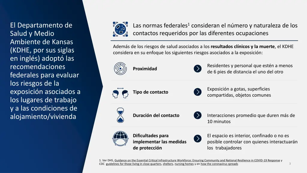 el departamento de salud y medio ambiente