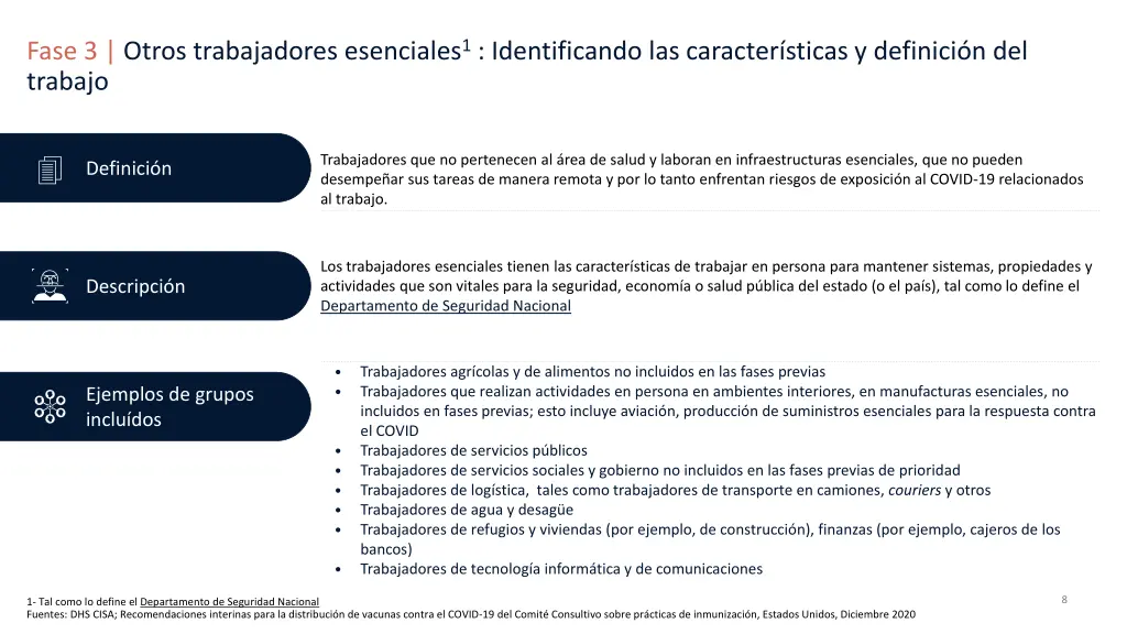 fase 3 otros trabajadores esenciales