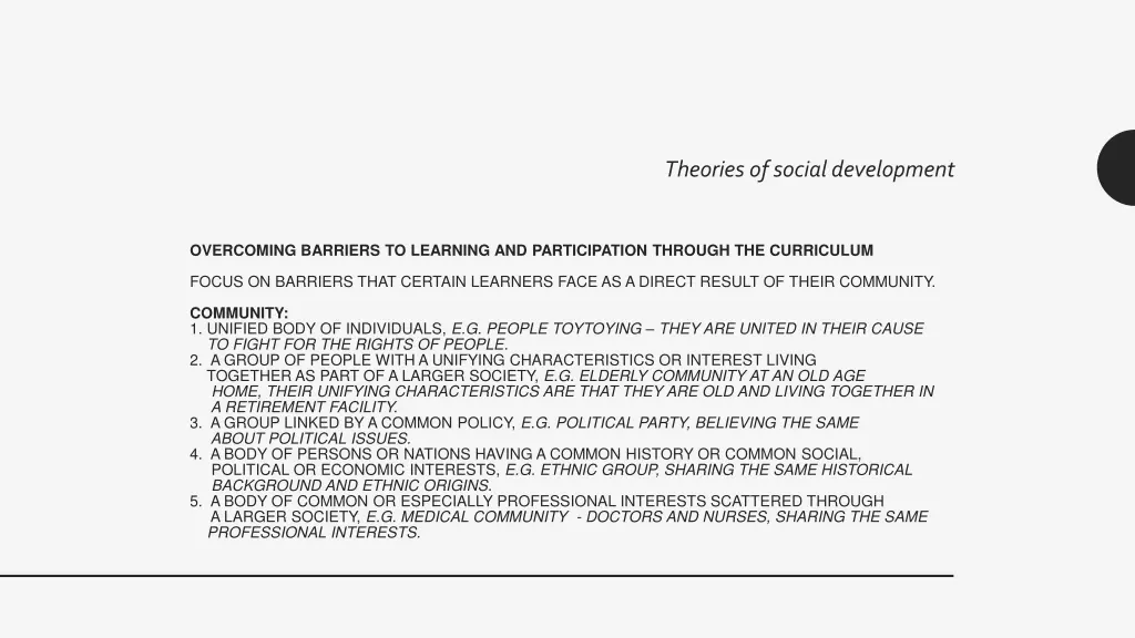 theories of social development