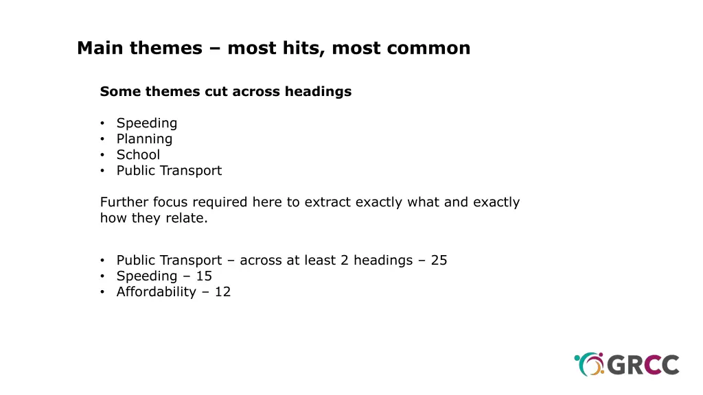 main themes most hits most common