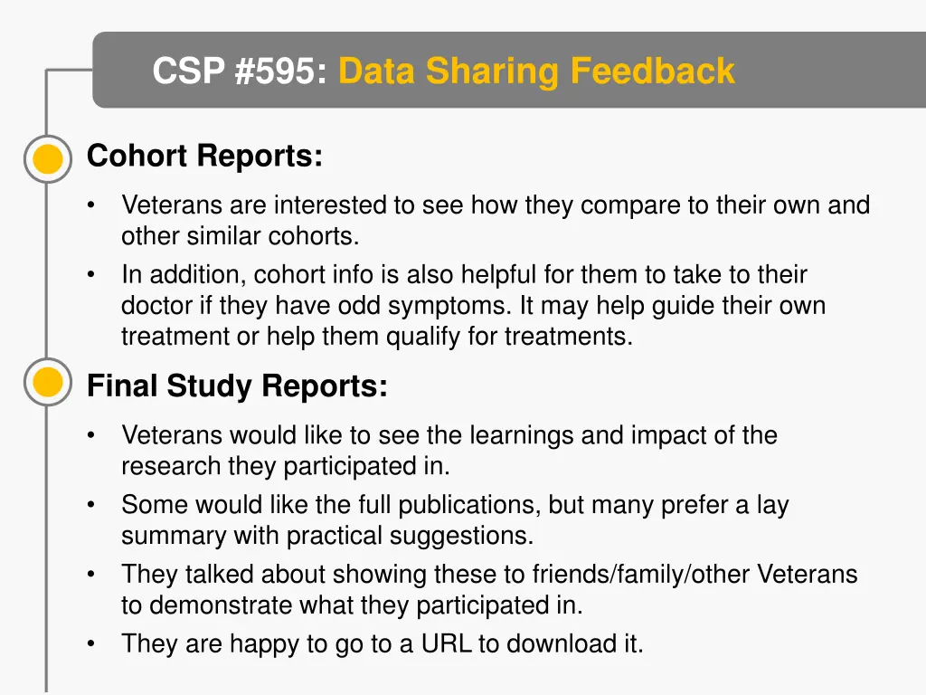 csp 595 data sharing feedback