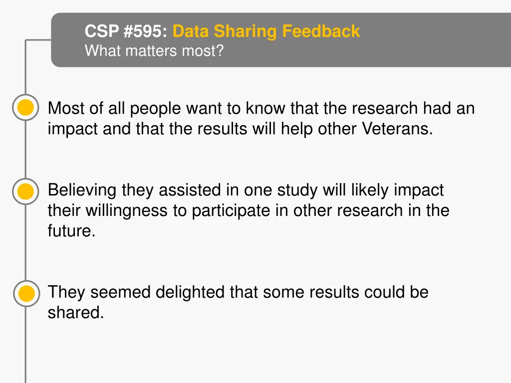 csp 595 data sharing feedback what matters most