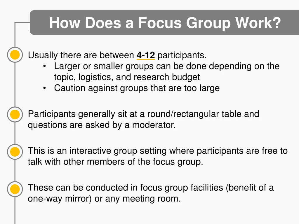 how does a focus group work