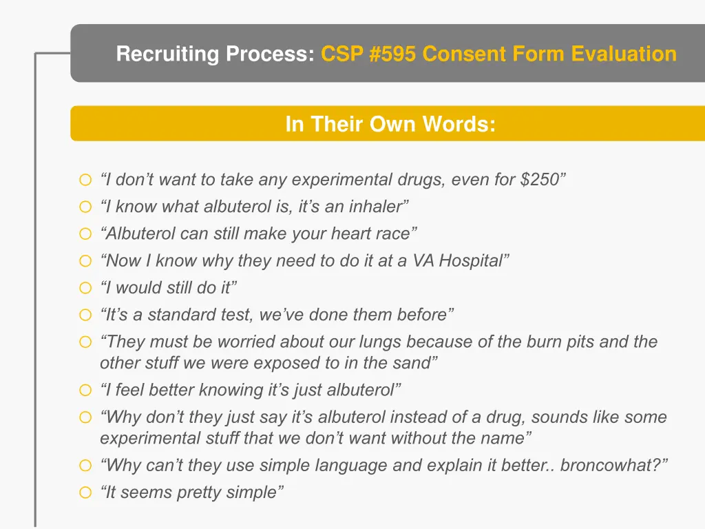 recruiting process csp 595 consent form evaluation 2