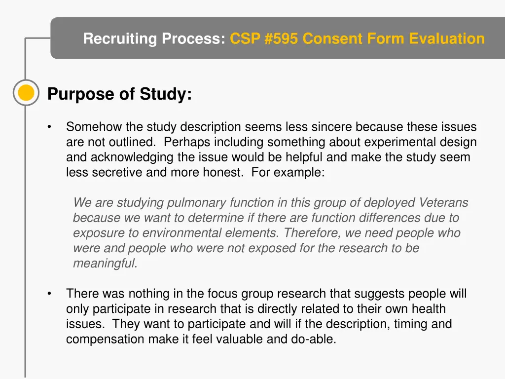 recruiting process csp 595 consent form evaluation 4