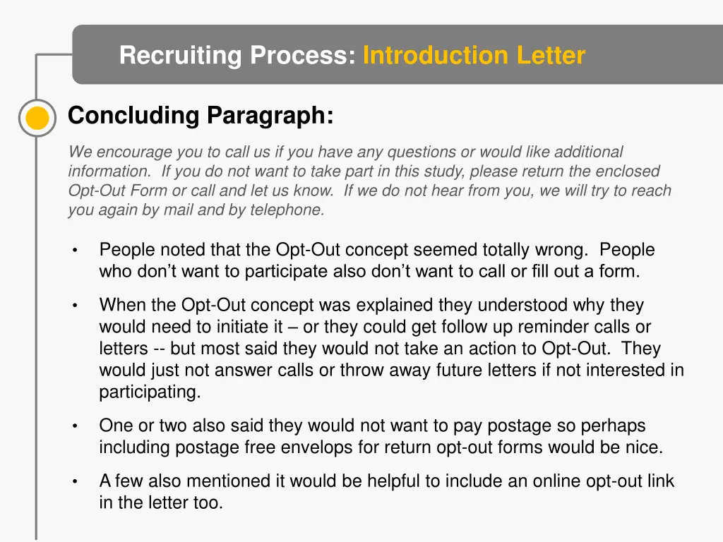 recruiting process introduction letter 1