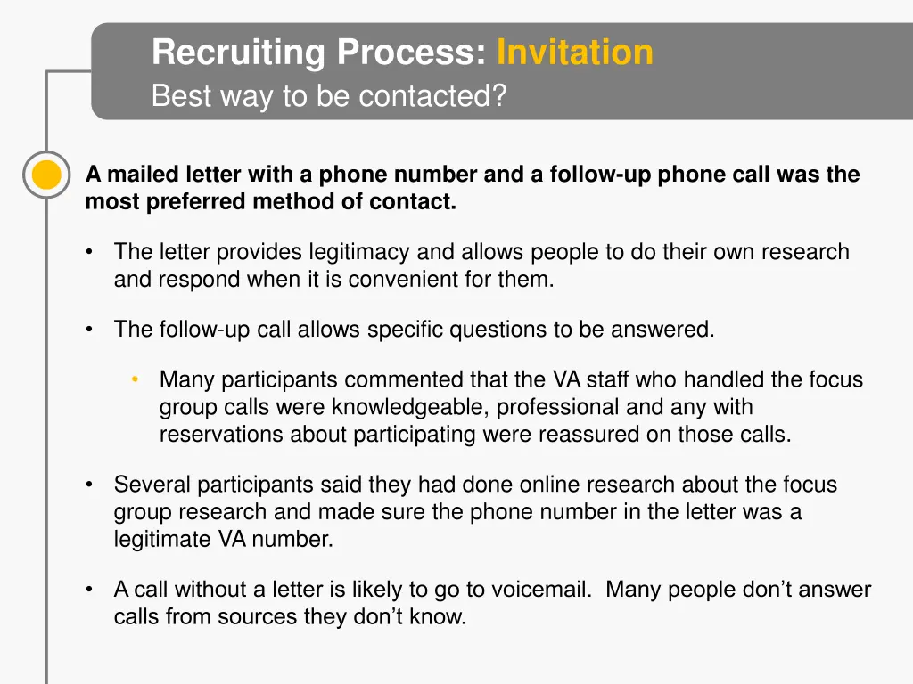 recruiting process invitation best