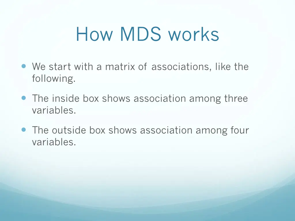 how mds works