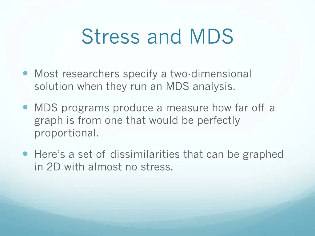 stress and mds