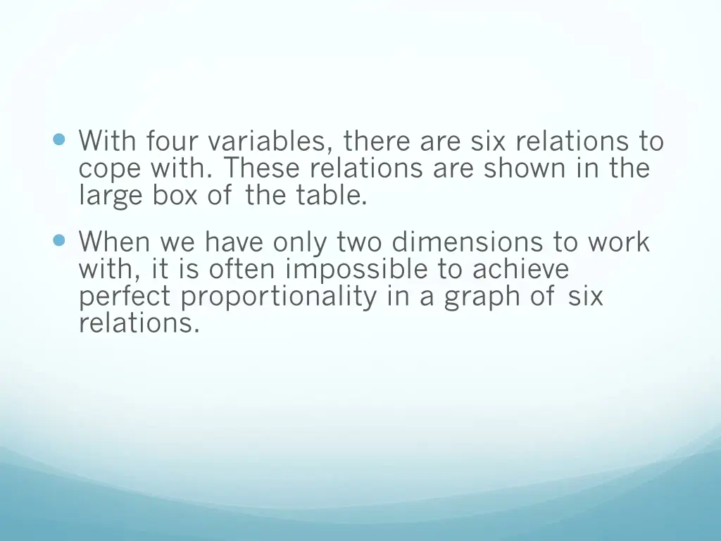 with four variables there are six relations