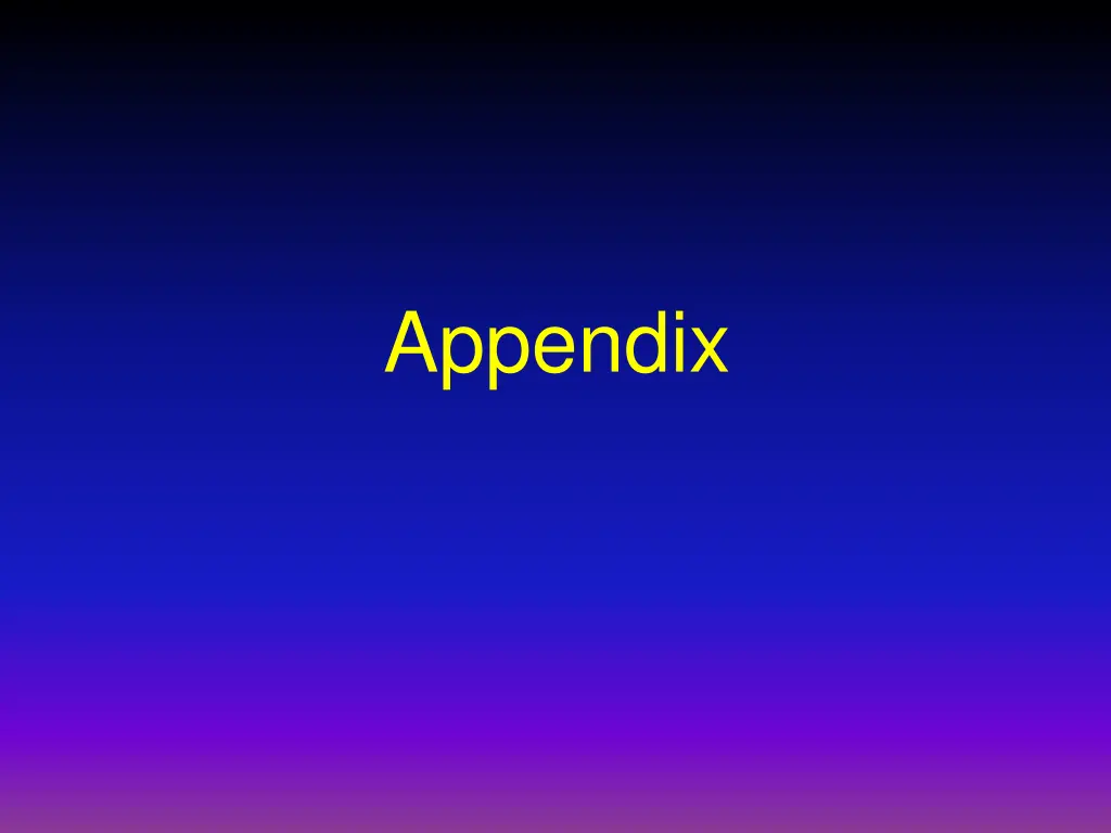 appendix