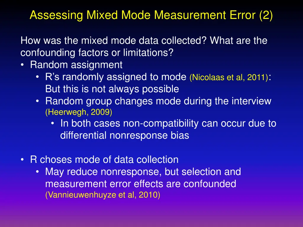 assessing mixed mode measurement error 2