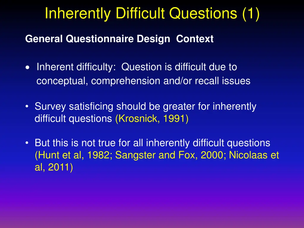 inherently difficult questions 1