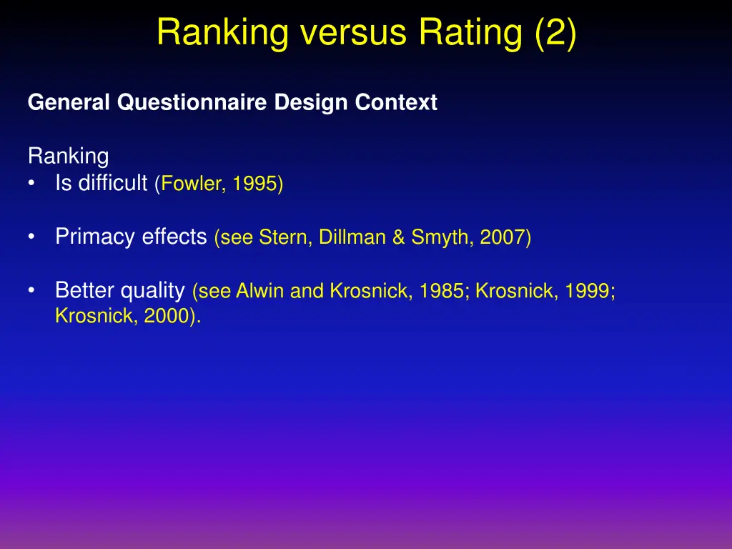 ranking versus rating 2